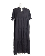 Bangkok Loose Maxi Summer Dress BLACK