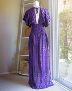 PURPLE TIE DIE SUMMER DRESS