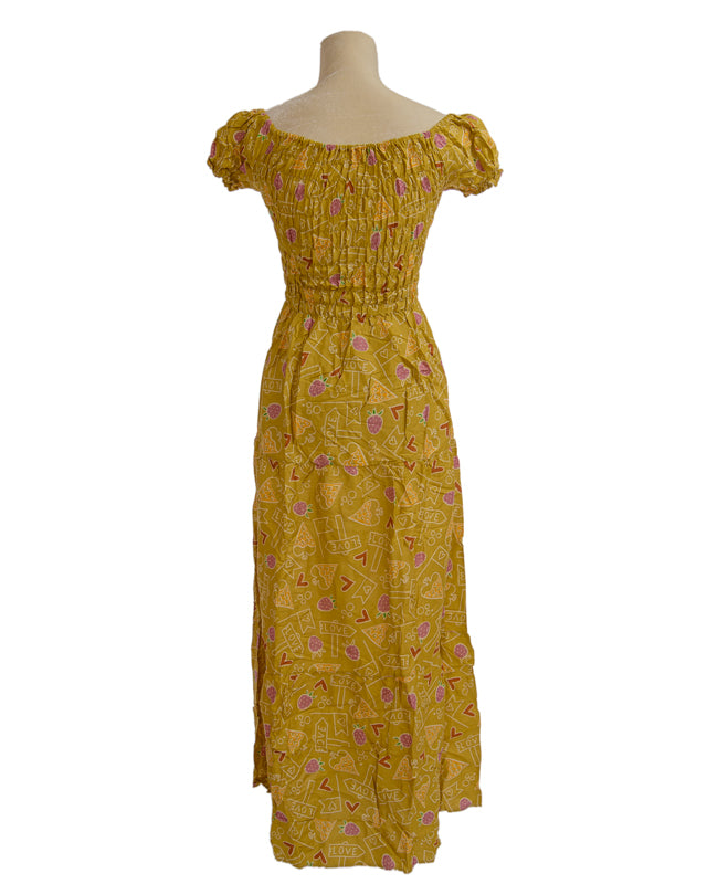 Mustard long dress